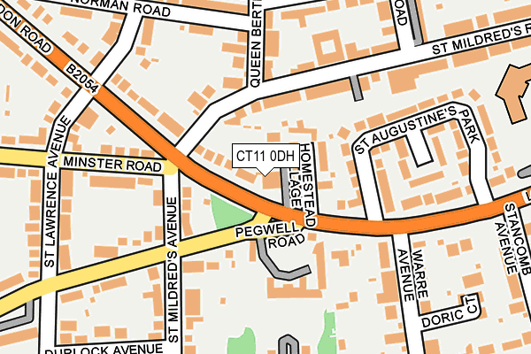 CT11 0DH map - OS OpenMap – Local (Ordnance Survey)