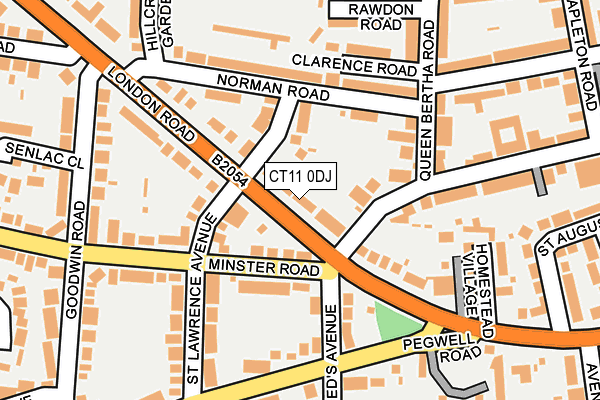 CT11 0DJ map - OS OpenMap – Local (Ordnance Survey)