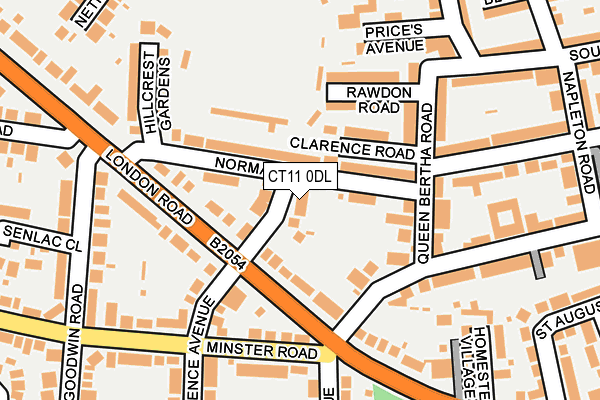 CT11 0DL map - OS OpenMap – Local (Ordnance Survey)