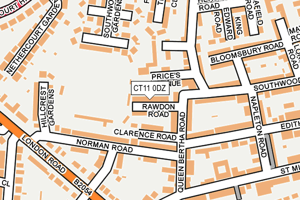 CT11 0DZ map - OS OpenMap – Local (Ordnance Survey)