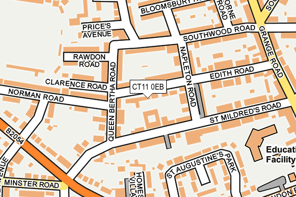 CT11 0EB map - OS OpenMap – Local (Ordnance Survey)