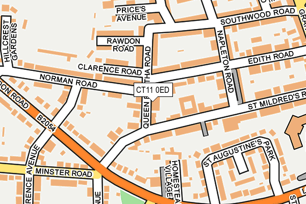 CT11 0ED map - OS OpenMap – Local (Ordnance Survey)