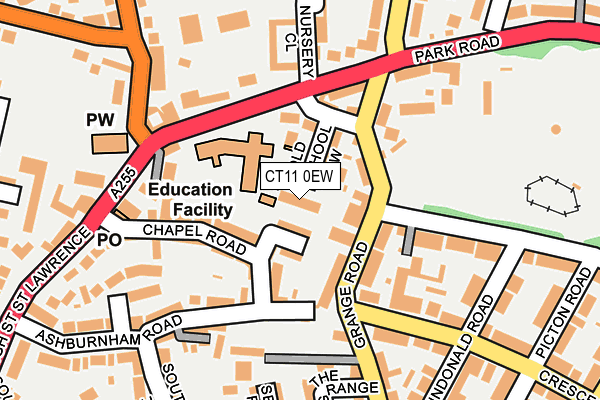 CT11 0EW map - OS OpenMap – Local (Ordnance Survey)