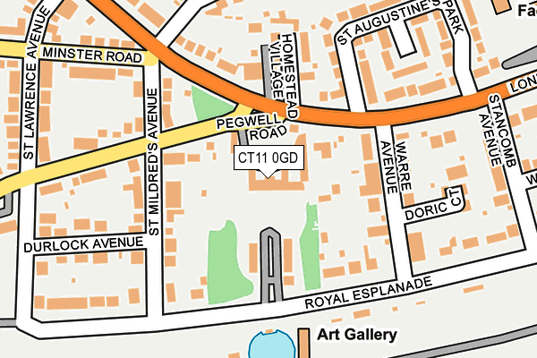 CT11 0GD map - OS OpenMap – Local (Ordnance Survey)