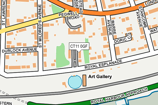 CT11 0GF map - OS OpenMap – Local (Ordnance Survey)