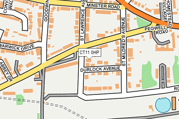CT11 0HP map - OS OpenMap – Local (Ordnance Survey)
