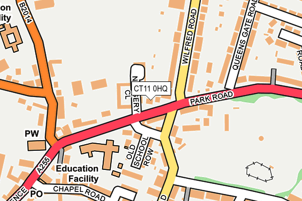 CT11 0HQ map - OS OpenMap – Local (Ordnance Survey)