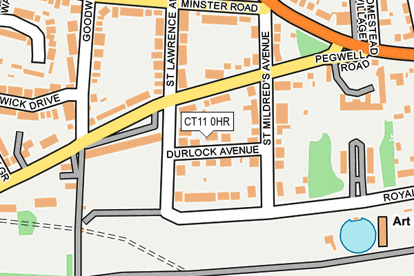 CT11 0HR map - OS OpenMap – Local (Ordnance Survey)
