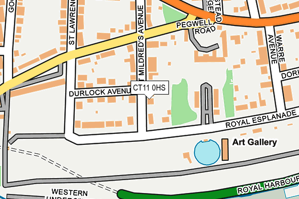 CT11 0HS map - OS OpenMap – Local (Ordnance Survey)