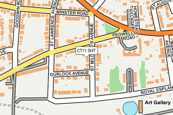CT11 0HT map - OS OpenMap – Local (Ordnance Survey)