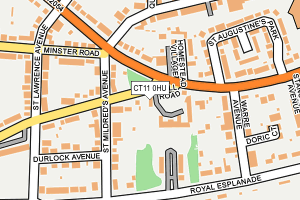 CT11 0HU map - OS OpenMap – Local (Ordnance Survey)