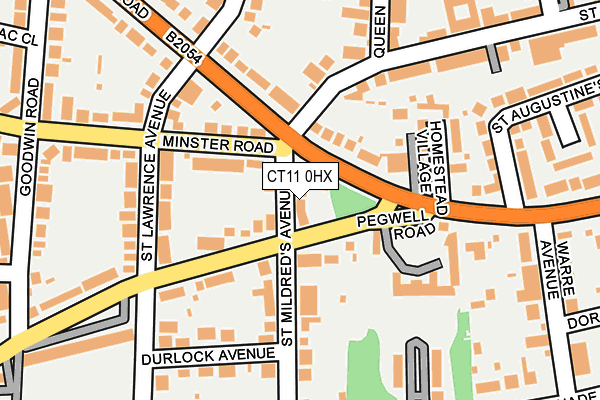 CT11 0HX map - OS OpenMap – Local (Ordnance Survey)