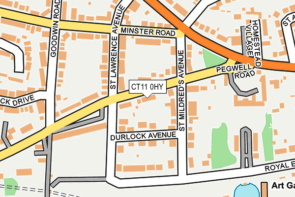 CT11 0HY map - OS OpenMap – Local (Ordnance Survey)