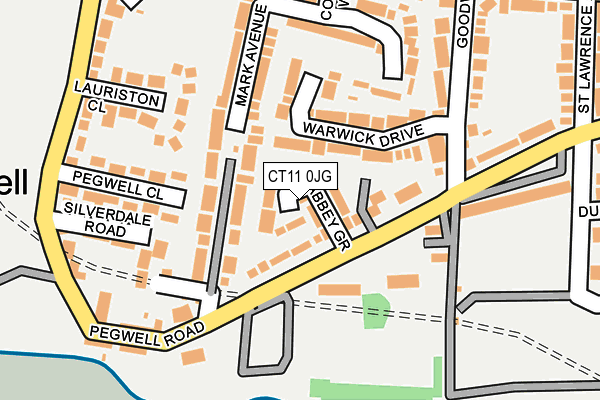 CT11 0JG map - OS OpenMap – Local (Ordnance Survey)