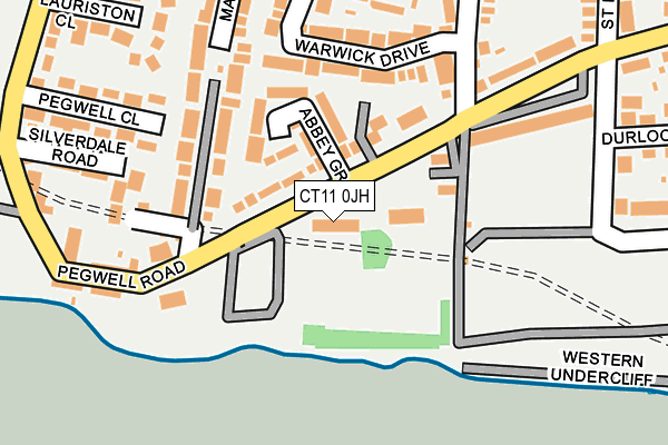 CT11 0JH map - OS OpenMap – Local (Ordnance Survey)