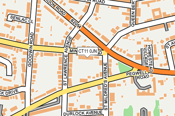 CT11 0JN map - OS OpenMap – Local (Ordnance Survey)