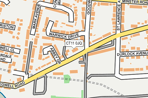 CT11 0JQ map - OS OpenMap – Local (Ordnance Survey)