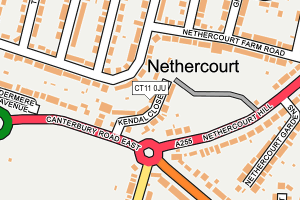 CT11 0JU map - OS OpenMap – Local (Ordnance Survey)