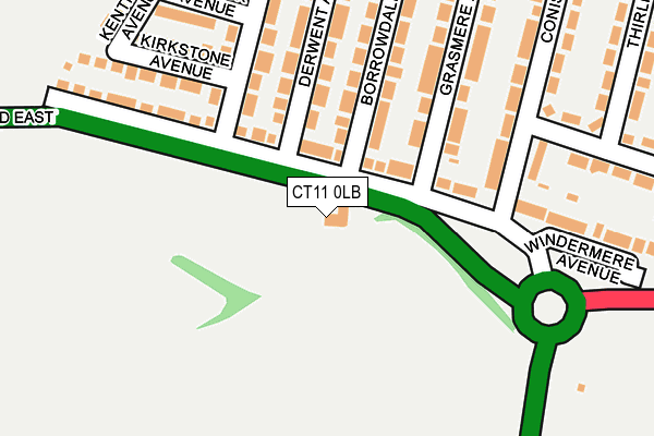 CT11 0LB map - OS OpenMap – Local (Ordnance Survey)