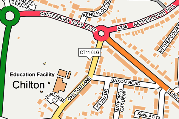 CT11 0LG map - OS OpenMap – Local (Ordnance Survey)