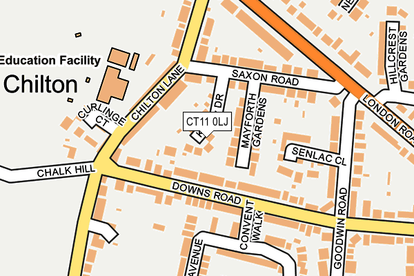CT11 0LJ map - OS OpenMap – Local (Ordnance Survey)