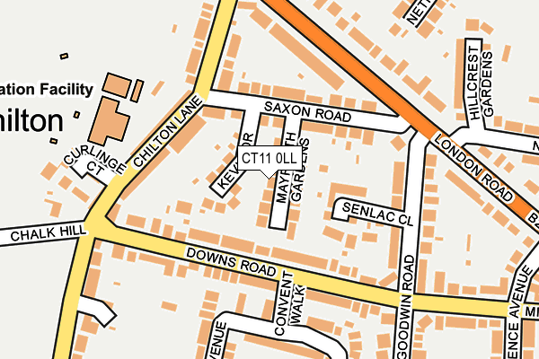 CT11 0LL map - OS OpenMap – Local (Ordnance Survey)