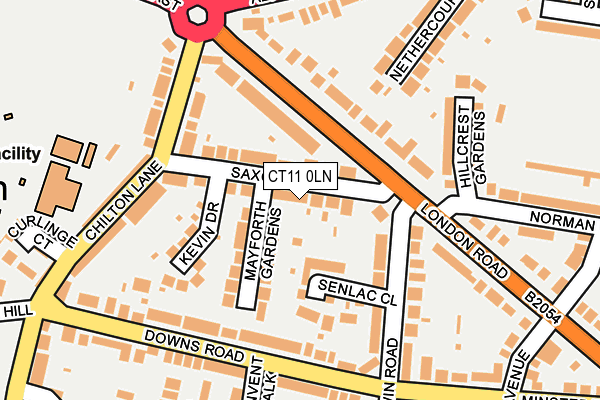 CT11 0LN map - OS OpenMap – Local (Ordnance Survey)
