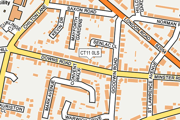 CT11 0LS map - OS OpenMap – Local (Ordnance Survey)