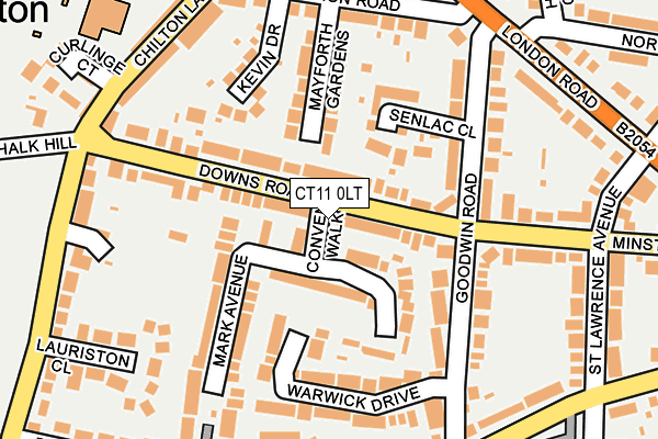 CT11 0LT map - OS OpenMap – Local (Ordnance Survey)