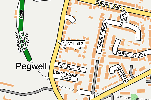 CT11 0LZ map - OS OpenMap – Local (Ordnance Survey)