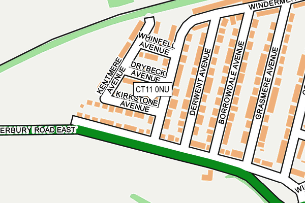 CT11 0NU map - OS OpenMap – Local (Ordnance Survey)
