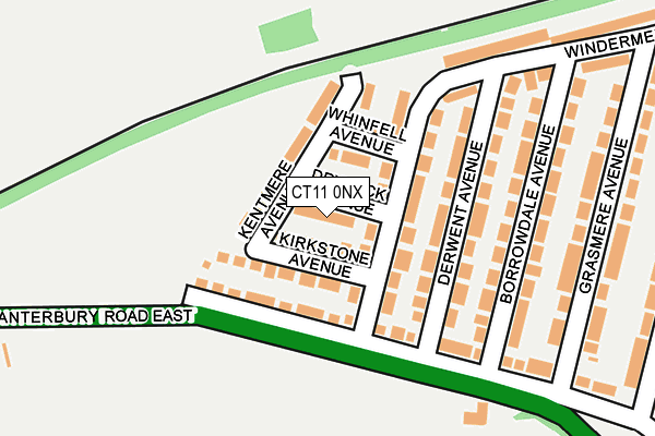 CT11 0NX map - OS OpenMap – Local (Ordnance Survey)