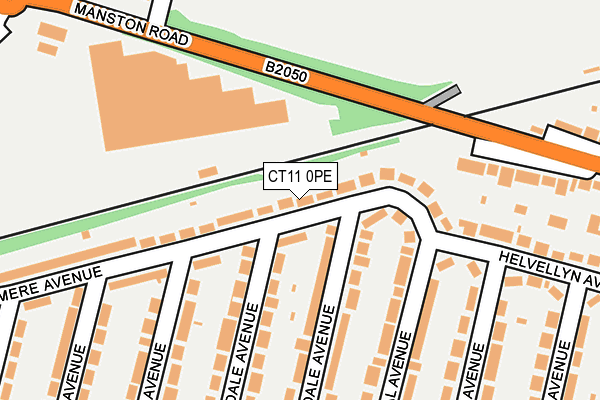 CT11 0PE map - OS OpenMap – Local (Ordnance Survey)