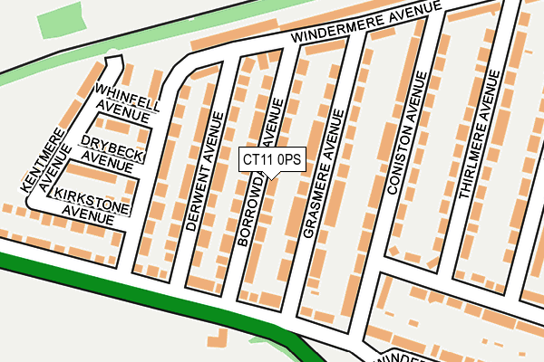 CT11 0PS map - OS OpenMap – Local (Ordnance Survey)