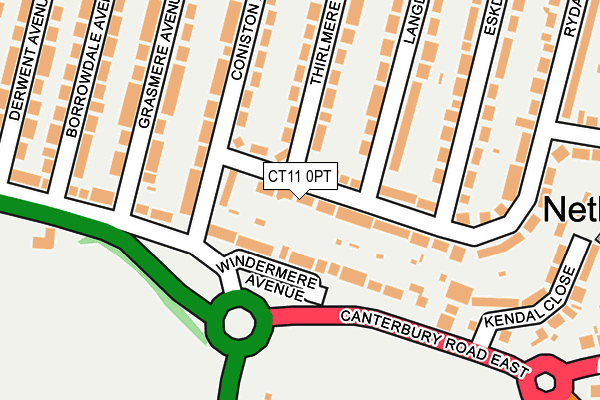 CT11 0PT map - OS OpenMap – Local (Ordnance Survey)