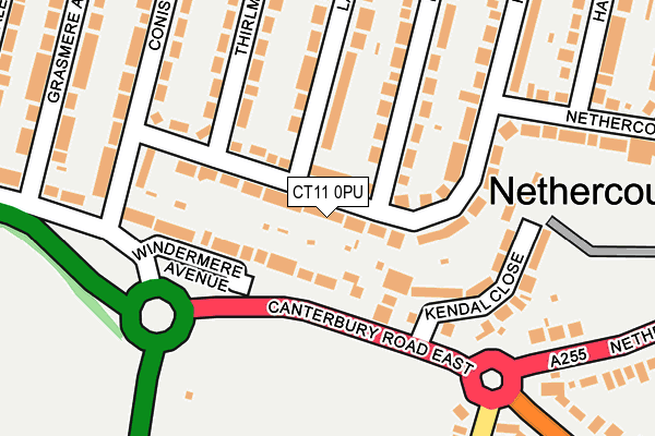 CT11 0PU map - OS OpenMap – Local (Ordnance Survey)