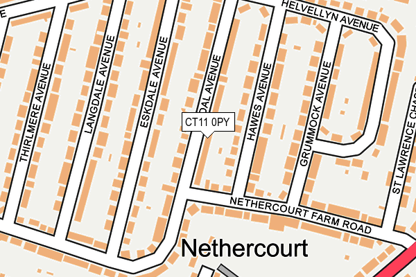 CT11 0PY map - OS OpenMap – Local (Ordnance Survey)