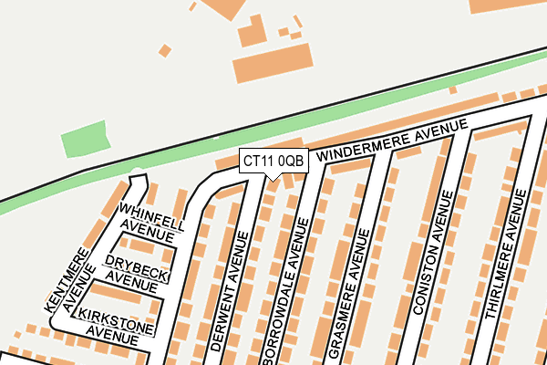 CT11 0QB map - OS OpenMap – Local (Ordnance Survey)