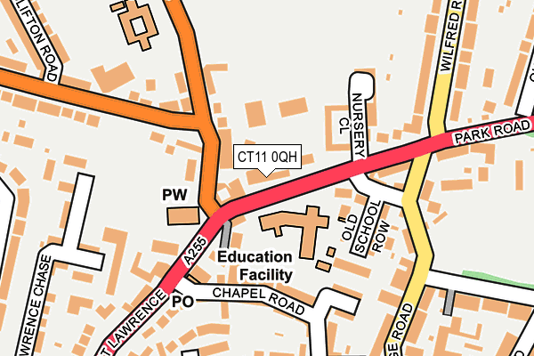 CT11 0QH map - OS OpenMap – Local (Ordnance Survey)
