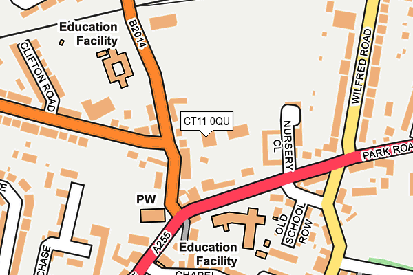 CT11 0QU map - OS OpenMap – Local (Ordnance Survey)