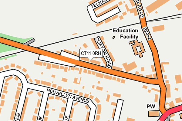 CT11 0RH map - OS OpenMap – Local (Ordnance Survey)