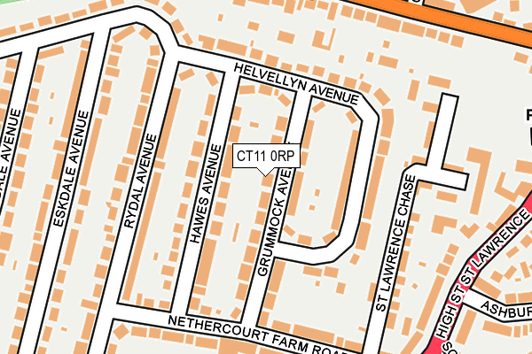 CT11 0RP map - OS OpenMap – Local (Ordnance Survey)