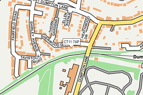 CT11 7AP map - OS OpenMap – Local (Ordnance Survey)