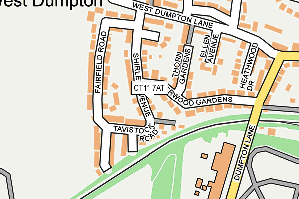 CT11 7AT map - OS OpenMap – Local (Ordnance Survey)