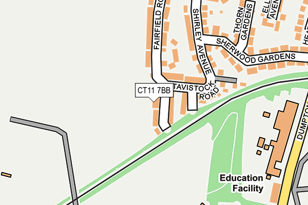CT11 7BB map - OS OpenMap – Local (Ordnance Survey)