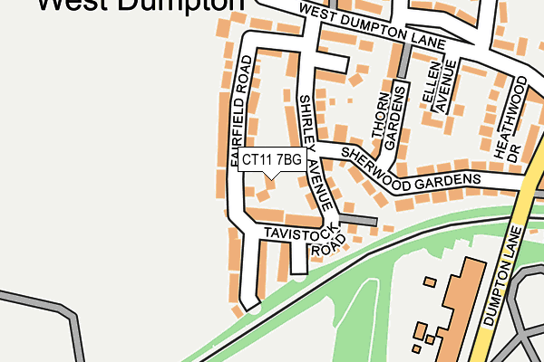 CT11 7BG map - OS OpenMap – Local (Ordnance Survey)