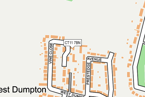 CT11 7BN map - OS OpenMap – Local (Ordnance Survey)