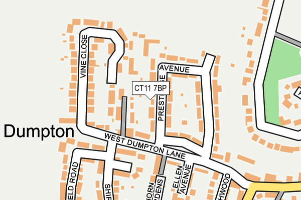 CT11 7BP map - OS OpenMap – Local (Ordnance Survey)