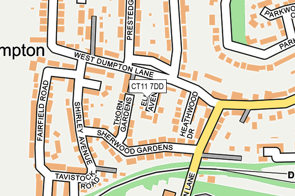 CT11 7DD map - OS OpenMap – Local (Ordnance Survey)
