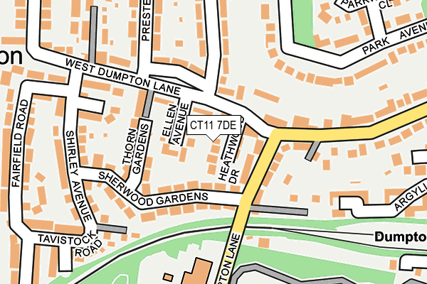 CT11 7DE map - OS OpenMap – Local (Ordnance Survey)